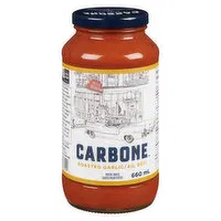 Carbone - Pasta Sauce, Roasted Garlic, 660 Millilitre