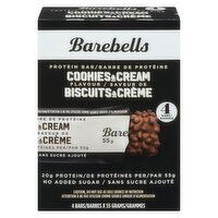 Barebells - Cookies & Cream Protein Bars, 4 Each