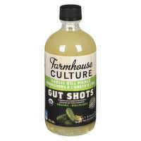 Farmhouse Culture - Gut Shot Fermented Veggie Drink Garlic Dill, 473 Millilitre