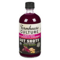 Farmhouse Culture - Gut Shot Fermented Veggie Drink Ginger Beet, 473 Millilitre