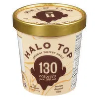 HALO TOP - Frozen Dairy Dessert - Peanut Butter Swirl, 473 Millilitre