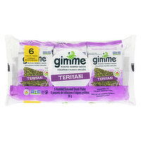 Gimme - Organic Roasted Seaweed - Teriyaki, 6 Each