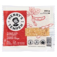 Henry's Tempeh - Tempeh with Red Pepper Organic, 250 Gram