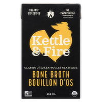 Kettle & Fire - Kettle Fire Org Bone Broth Chicken, 454 Millilitre