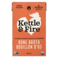 Kettle & Fire - Bone Broth Turmeric Ginger Organic, 454 Millilitre