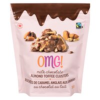 OMG! - Milk Chocolate Almond Toffee Clusters, 300 Gram