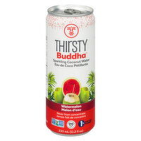 Thirsty Buddha - Sparkling Coconut Water - Watermelon, 330 Millilitre