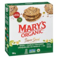 Mary's - Super Seed Basil & Garlic Crackers Organic