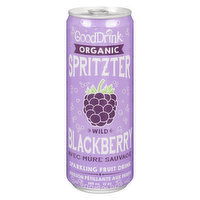 Good Drink - Organic Spritzer - Wild Blackberry, 355 Millilitre