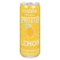 Good Drink - Organic Spritzer - Eureka Lemon, 355 Millilitre