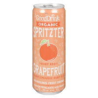 Good Drink - Organic Spritzer - Ruby Red Grapefruit, 355 Millilitre