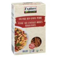 Explore Cuisine - Organic Red Lentil Penne Pasta