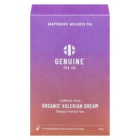 Genuine Tea Co - Valerian Dream Sleep Adaptogenic Wellness Tea Org, 15 Each