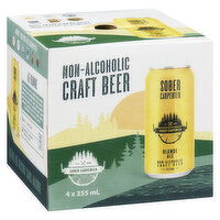 SOBER CARPENTER - Non-Alcoholic Blonde Craft Beer, 4 Each