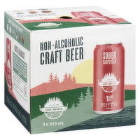 SOBER CARPENTER - Non-Alcoholic Irish Red Craft Beer, 4 Each