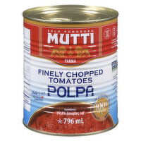 Mutti - Mutti Finely Chopped Tomatoes, 796 Millilitre