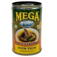 Mega - Fried Sardines Tausi, 155 Gram