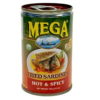 Mega - Fried Sardines Hot & Spicy, 155 Gram