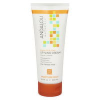 Andalou Naturals - Styling Cream Moisture Rich Argon Oil & Shea, 200 Millilitre