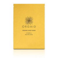 Orgaid - Sheet Mask Face Mask Vitamin C & Revitalizing, 1 Each