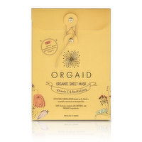 Orgaid - Revitalizing Sheet Mask Vitamin C, 4 Each