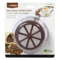 Luciano - XI Reusable Coffee Filter Flat Shape, 1 Each