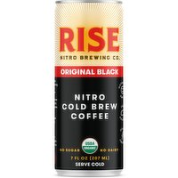 Rise Brewing Co - Nitro Cold Brew Coffee Original Black, 207 Millilitre