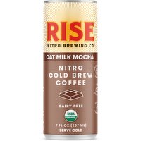 Rise Brewing Co - Oat Milk Mocha Latte Nitro Cold Brew Coffee, 207 Millilitre