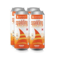 spinnakers - Sparkling Mineral Water - Mango, 4 Each