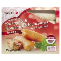 TASTIE - Vegetable Spring Roll, 204 Gram