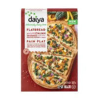 Daiya - Meatless Italian Sausage Style Crumbles, Roasted Pepper & Kale Flatbread Pizza, 322 Gram