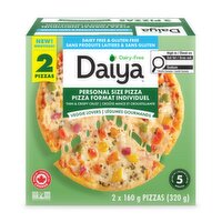 Daiya - Veggie Lovers Personal Size Pizzas, 320 Gram