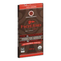 Zazubean - Dark Chocolate Hottie Chili Cinnamon & Yerba Mate, 85 Gram