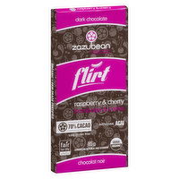 Zazubean - Flirt Dark Chocolate - Raspberry & Cherry, 85 Gram