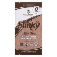 Zazubean - Milk Chocolate Bar Slinky Zero Mocha Latte Organic, 80 Gram