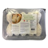 HOME TOWN - Chive Shrimp Steamed Dumplings, 350 Gram