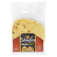 Stonefire - Naan Roasted Garlic, 2 Each