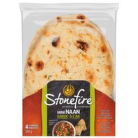 Stonefire - Garlic Mini Naan, 4 Pack, 200 Gram