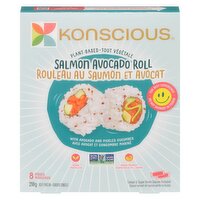 Konscious - Plant Based Salmon Avocado Roll, 220 Gram