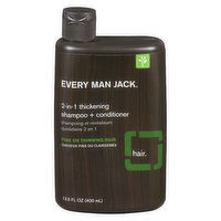 EVERY MAN JACK - Shampoo 2 in 1 Thickening Tea Tree, 400 Millilitre