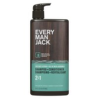EVERY MAN JACK - 2 in 1 Shampoo + Conditioner Sea Salt + Citrus, 473 Millilitre