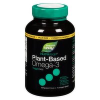 Nature's Way - NutraVege Plant-Based Omega-3 Veggie Gels, 75 Each