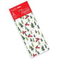 Millbrook - Christmas Tissue, Printed Holly Berry - 5 Sheets, 1 Each