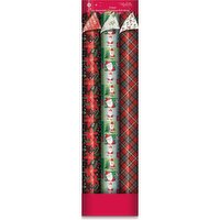 Millbrook - Christmas 3 Reversible Roll Wrap, 1 Each