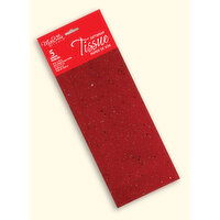 Millbrook - Christmas Tissue Paper, Red Sequin - 5 Sheet, 1 Each