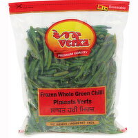 Verka - Frozen Whole Green Chilli, 1 Kilogram