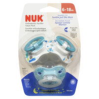 NUK - Orthodontic Pacifiers - Value Pack, 6-18m, 3 Each