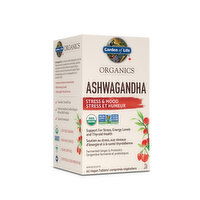 Garden of Life - Organics Ashwagandha Stress and Mood Support, 60 Each