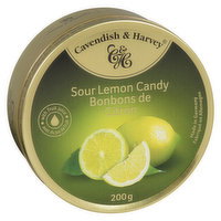 Cavendish & Harvey - Drops Tin - Sour Lemon, 200 Gram