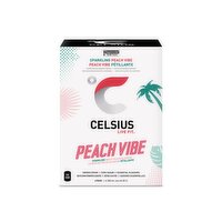 CELSIUS - Sparkling Peach Vibe, 4 Each